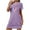 Purple, variant on tumgatte Women's Oversized Short Nightgown Fashion Chest Print Short Sleeve Nightdress Up to 45% off Flash Deal New Year holiday
