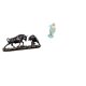 thumbnail image 1 of Colección Moderna De Esculturas De Resina De Toro Y Mujer Playera De Feng Shui, Figuras únicas De Animales Y Damas, Obras De Arte Para Escritorio Y Decoración De Sala De Estar., 1 of 8