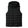 thumbnail image 7 of LUVDA Hooded Puffer Vest for Women - Lightweight Sleeveless Warm Jacket with Zipper and Pockets for Casual Fall Winter Layering, 7 of 7