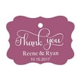 thumbnail image 1 of 100 PCS Thank You Custom Made Hang Tags Personalized Wedding Favor Gift Paper Tags, 1 of 1