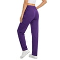 thumbnail image 4 of Fantaslook Womens Pants Stretch Knit Casual Lounge Pants Drawstring Athletic Work Pants with Pockets, 4 of 10