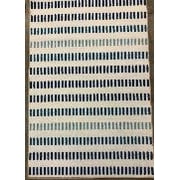 Angle View: GAP Home Ombre Lines Kids Area Rug, Blue, 5'2"x7'