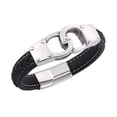thumbnail image 2 of Qarigey trenzada personalizable que añade un toque personal, pulseras para hombres, brazaletes para mujeres, significativo y memorable Ropa, zapatos y accesorios Miscelánea negro, 2 of 6