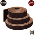 thumbnail image 5 of ELW Genuine Leather Vegetable Tanned 8-10 oz 3.2-4mm Dark Brown Straps, Belts, Strips 1-1/4"x94" 3.1x238cm - Full Grain Veg Tan Leather Cowhide Heavy DIY Craft - Holsters, Belt Blanks, Furniture, 5 of 8