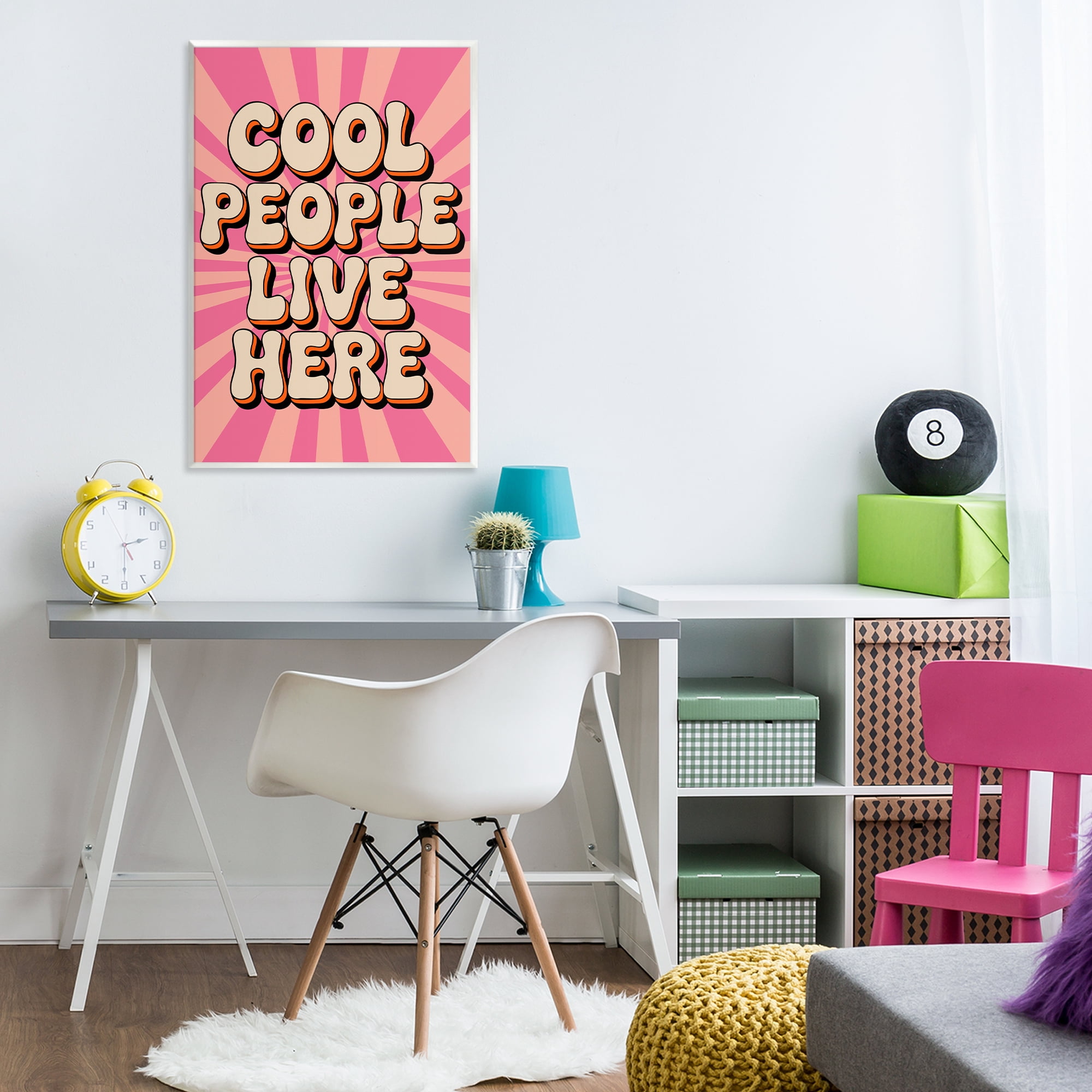 Stupell Industries Groovy Cool People Live Here Wall Plaque Art, design by Andreas Magnusson