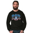 thumbnail image 5 of Fathers Day Commander in Chief Dad Men's Crewneck Sweatshirt Brisco Brands S, 5 of 6