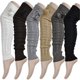 thumbnail image 4 of Calcetines largos hasta la rodilla para mujer, de color liso, cálidos, con forma de masa, de bolas de lana y acrílicos., 4 of 4