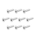 thumbnail image 5 of Uxcell M8x30mm Flat Head Machine Screws Inner Hex Screw 304 Stainless Steel Fasteners Bolts 10 Pack, 5 of 5
