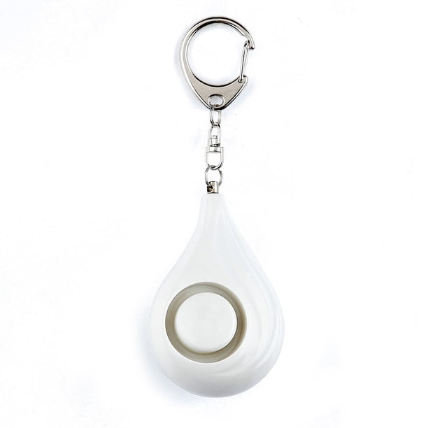 Alarmas personales blancas para mujeres, alarma de seguridad de emergencia de emergencia de 125 DB para niños, mujeres y ancianos