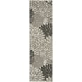 thumbnail image 1 of homeroots home decor 384693 2’ x 8’ Silver and Gray Indoor Outdoor Runner Rug, 1 of 1