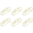 thumbnail image 2 of Paper Clips, Portable Metal Paper Clips Electroplated Gold 100pcs  For Office For Home For File Sorting Love, 2 of 8