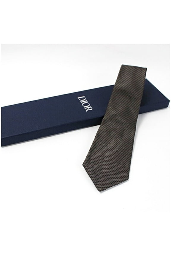 Pre-Owned Christian Dior Silk Nylon Tie Striped Men's