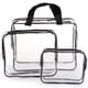 thumbnail image 2 of Set de 9 bolsas de maquillaje Hedume, transparentes, impermeables, de PVC, de viaje, 2 of 6