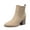 NUDE, variant on Women Pointed-Toe Chunky Block-Heel Ankle Booties Fall Short Boots