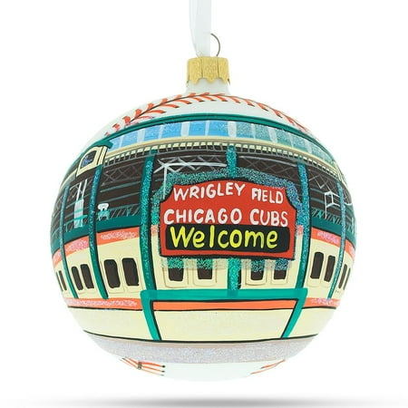 Chicago Wrigley Field Glass Ball Christmas Ornament - Walmart.com