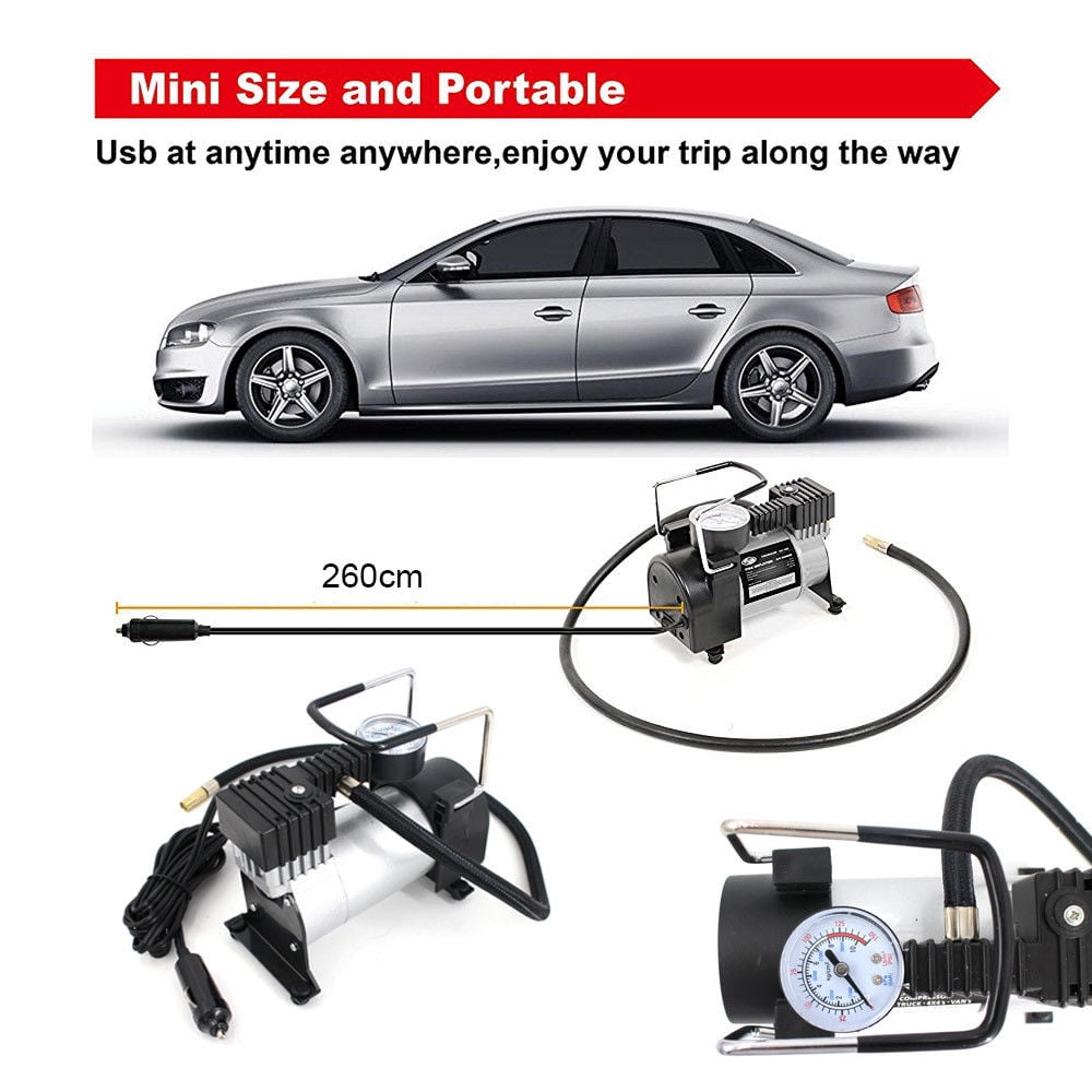 Heavy Duty Portable 12V 150PSI Car Tyre Auto Tire Inflator Pump Air For Universal Vehicle SUV Truck Caravan