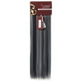 thumbnail image 2 of SAYFUT 23" Long Straight Full Head Clip in Synthetic Hair Extensions Double Weft 7 Pieces 16 Clips 160g Natural Black mixed Silver Grey, 2 of 3