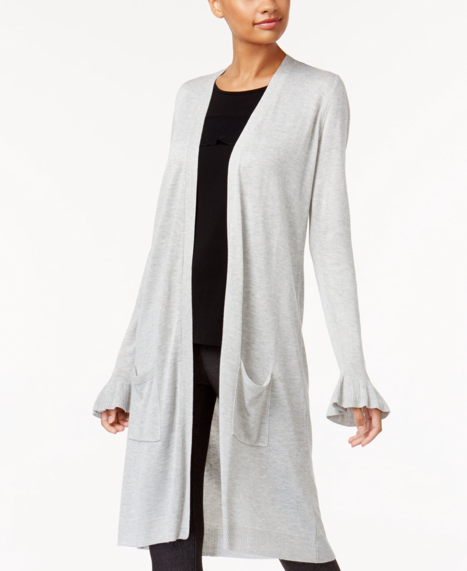 Joseph A-Ruffle-Sleeve Duster Cardigan 