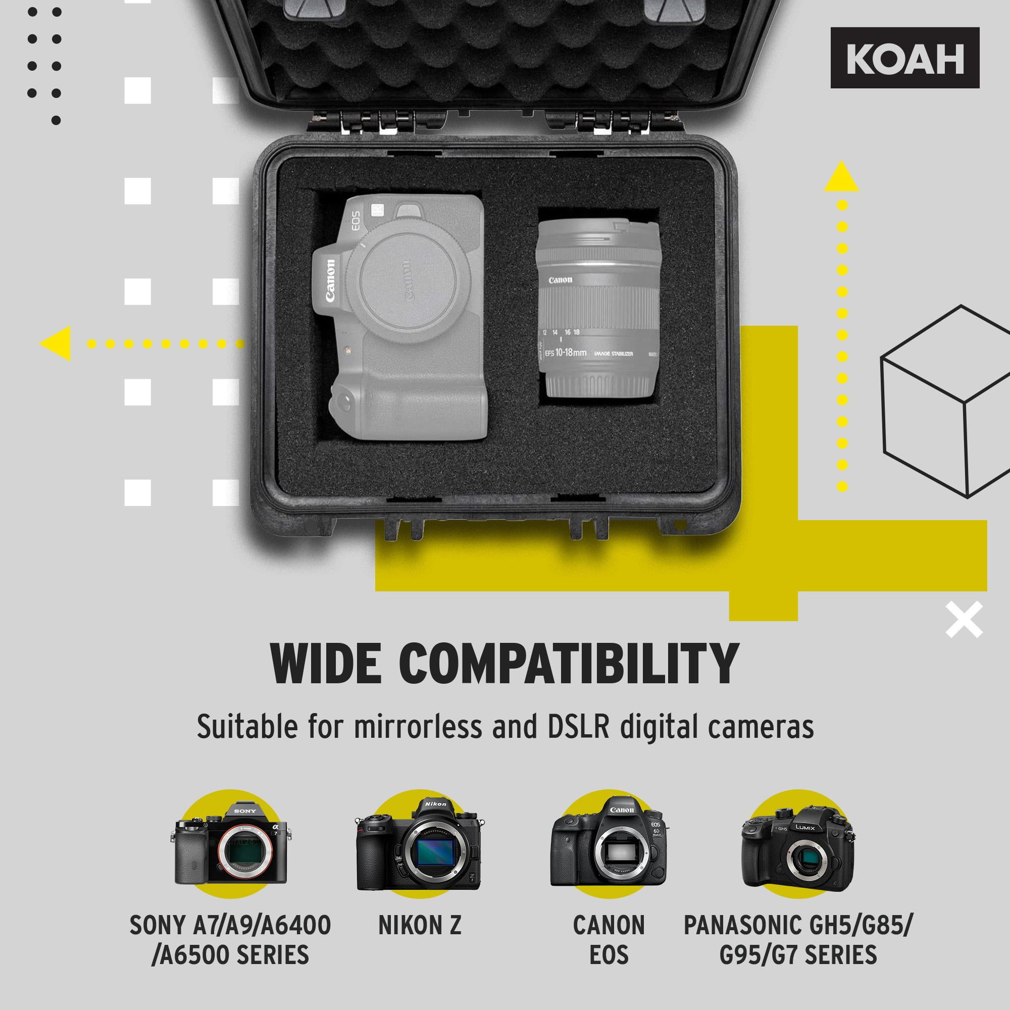 Koah Weatherproof Hard Case with Customizable Foam (18 x 14 x 7 Inch) 