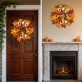thumbnail image 6 of Halloween Sale Clearance!Fall Decorations for Home, Artificial Fall Wreath Sunflower Maple Leaf Pumpkin Wreath For Thanksgiving Decor, 6 of 7