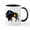 White/Black Inside, variant on CafePress - BISON Mugs - 11 oz Ceramic Mug - Novelty Coffee Tea Cup