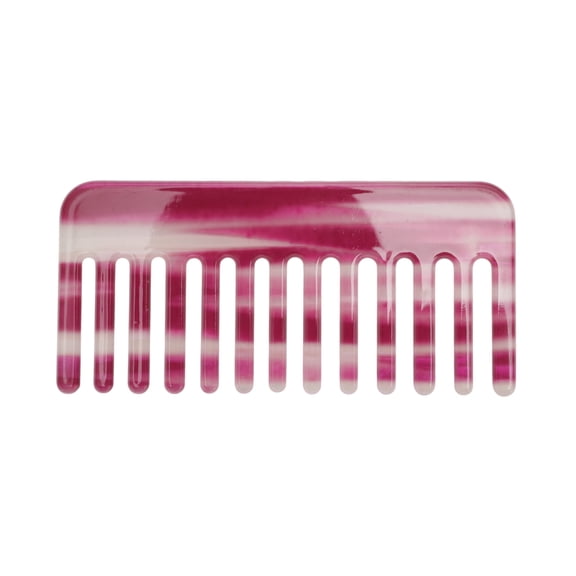 Unique Bargains 1 Pc Vintage Portable Wide Tooth Comb for All Hair Types Colorful Purple