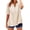 07# Khaki, variant on Qwertyu Linen Shirts for Women Spring Summer Casual Short Sleeve Embroidered Boho Tops Loose Fit Button Down Blouses Trendy Dressy V Neck Work Shirts Blue 2XL