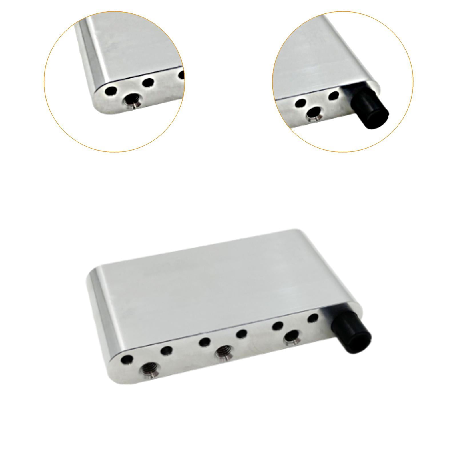 Brass Guitar Tremolo Block Bridge Saddle Aluminium Alloy Replacement Fit for Electric Guitar Base Plate DIY Luthiers