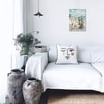 thumbnail image 6 of HFDF Bathroom Canvas Wall Art Flowers Theme Beach Modern Wall Decor Daisy Painting Pictures Artwork for Bedroom Watercolor Ocean Wall Décor, Teal and White, 8x10inch Framed, 6 of 7