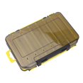 thumbnail image 2 of Estuche para plantillas de calamar Almacenamiento de doble cara Cebos Señuelos Anzuelos Jigs Soporte para cajas Bolsa Contenedor Amarillo 14 compartimentos Soledad Estuche Señuelo Jigs Calamar, 2 of 7