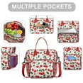 thumbnail image 2 of Insulated Lunch Bag Women, Leakproof Large Lunch Box, Reusable Lunch Cooler Bag with Adjustable Strap, Lunch Tote Bag for Work Women,Continuous Pattern Lunch Tote Bags Gifts for Woman, Mom, 2 of 6