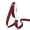 Burgundy, variant on Double Face Satin Ribbon, Teal, 1 inch X 100 Yards