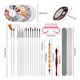 thumbnail image 5 of Kit de decoración de uñas, pinceles para decoración de uñas, herramienta para puntear uñas, cintas para uñas, cristales de imitación, kit de lima de uñas para mujeres, 5 of 8