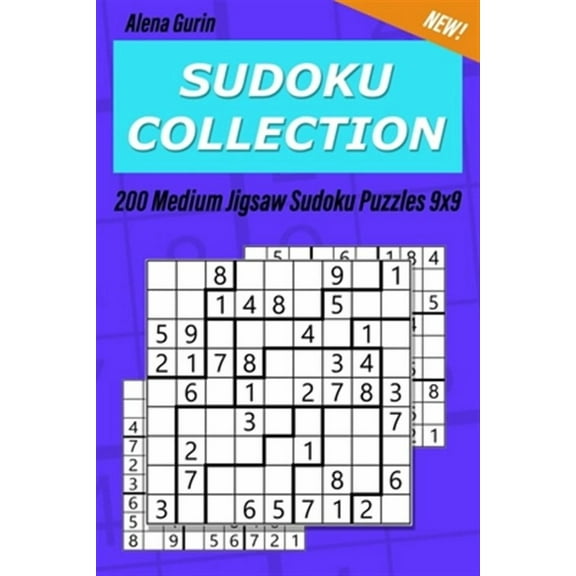 Sudoku Collection: 200 Medium Jigsaw Sudoku Puzzles 9x9