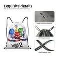 thumbnail image 6 of Saiise inside out 2 Print Drawstring Backpack String Bag Sackpack Cinch Water Resistant for Gym Shopping Sport Yoga, 6 of 9