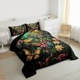 thumbnail image 3 of jejeloiu Colorful 3D Diamond Bedding Comforter Set,Multicolor Cute Butterfly Twin Comforter Sets,Watercolor Painting Flowers Bedding Set For Girls Kids,Luxury Bedroom Decor Reversible,2-Piece, 3 of 8