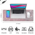 thumbnail image 5 of Pink Mouse Pad with Uplifting Quote - Enhance Your Workday - Large 31.5x11.8 Inch Desk Mat, Keyboard Pad, Laptop Protector - Cute Pink Desk Accessories, 5 of 7