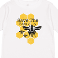thumbnail image 4 of Inktastic Honeycomb Save The Bees Boys or Girls Long Sleeve Toddler T-Shirt, 4 of 5