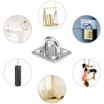 thumbnail image 3 of M6 4pcs Pad Eye Plates Marine Hardware Multifunctional Wall Mount Hook Loops, 3 of 6