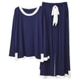 thumbnail image 1 of Richie House Womens Pajama Set Long Sleeve Sleepwear Scoop Neck Pjs Sets S-XXL 2 Pc set Lounge RHW4044, 1 of 7
