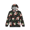 thumbnail image 3 of Suhoaziia Crew Neck Hoodies for Teen Girls Trendy Aesthetic 14-16 Merry Christmas Santa Print Streetwear Winter Long Sleeve Sweatshirt - Outdoor Sport for Boys, 3 of 7