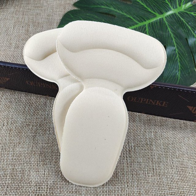 Adhesivo para talón Adhesivo para pie antidesgaste Adhesivo de espuma en forma de T dos en uno Adhesivo para talón alto de mujer Anticaída