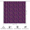 thumbnail image 2 of Bathroom Shower Curtain Sets with Rugs and Accessories, Cartoon Leaf Pattern Printed on Bathroom Accessories Sets Complete, Suitable for Small Gym Guest Bath, 72 x 72 inches, 2 of 8