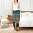 thumbnail image 4 of Balery Deserted Classic Car Landscape Pantalones de pijama para mujer, pijamas ultraligeros, pantalones de estar por casa-Small, 4 of 6