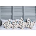 thumbnail image 6 of Ambesonne Animal Throw Pillow Cover 4 Pack, Bird Body Feathers Set, 18", Multicolor, 6 of 6