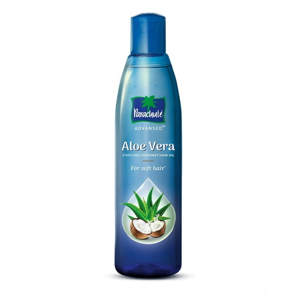 Aceite para el cabello de coco enriquecido con aloe vera Parachute Advansed | Para cabello fuerte, suave y sedoso|Nutrición y acondicionamiento profundos| Todo tipo de cabello| 5.1 onzas líquidas.