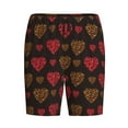 thumbnail image 4 of Easygdp Gold Glitter Heart Men's Short Pajama Pants, Sleep Shorts, Household Pants, Casual Pants with Pockets - X-Large, 4 of 9