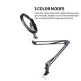 thumbnail image 2 of 26cm Dimmable LED Selfie Ring Light Workbench Light with Swivel Clamp Arm with 3 Lighting Modes for Makeup Live Stream Makeup, 2 of 6