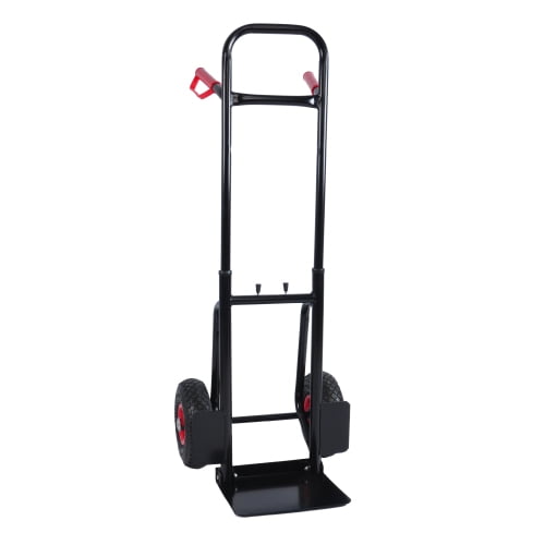 Hi-GARDEN,1-YEAR-WARRANTY,47.24"x17.13"x18.9",330 LBS,10 "rubber wheels,Heavy duty manual truck with double handles steel trolley for moving heavy platform truck for moving/warehouse/garden/grocery