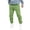 Green, variant on Men's Casual Letter Printed Pocket Elastic Waist Drawstring Jogger Pants